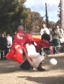 Priests at kick-ball